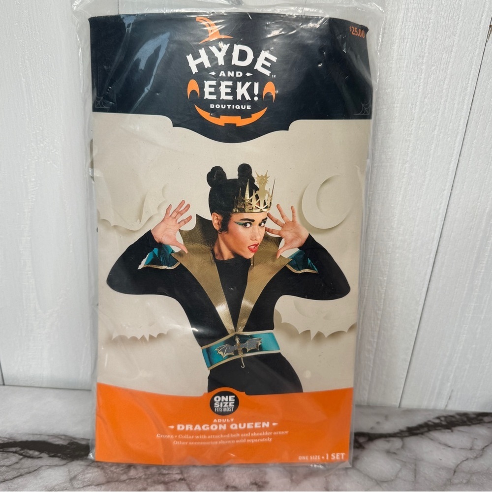 Adult DRAGON QUEEN Halloween Costume Kit (Crown Collar Belt Armor) Hyde and EEK!